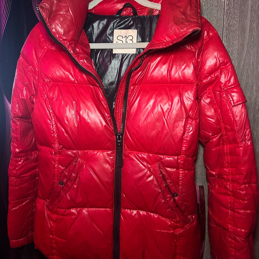 S13 Red Puffer Jacket